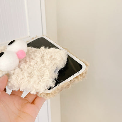Plush Cute Big Eye Mobile Phone Case